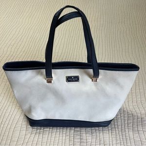 Kate Spade Canvas and Leather Tote Bag